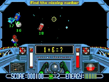 Math Blaster - Episode 1 (USA) screen shot game playing